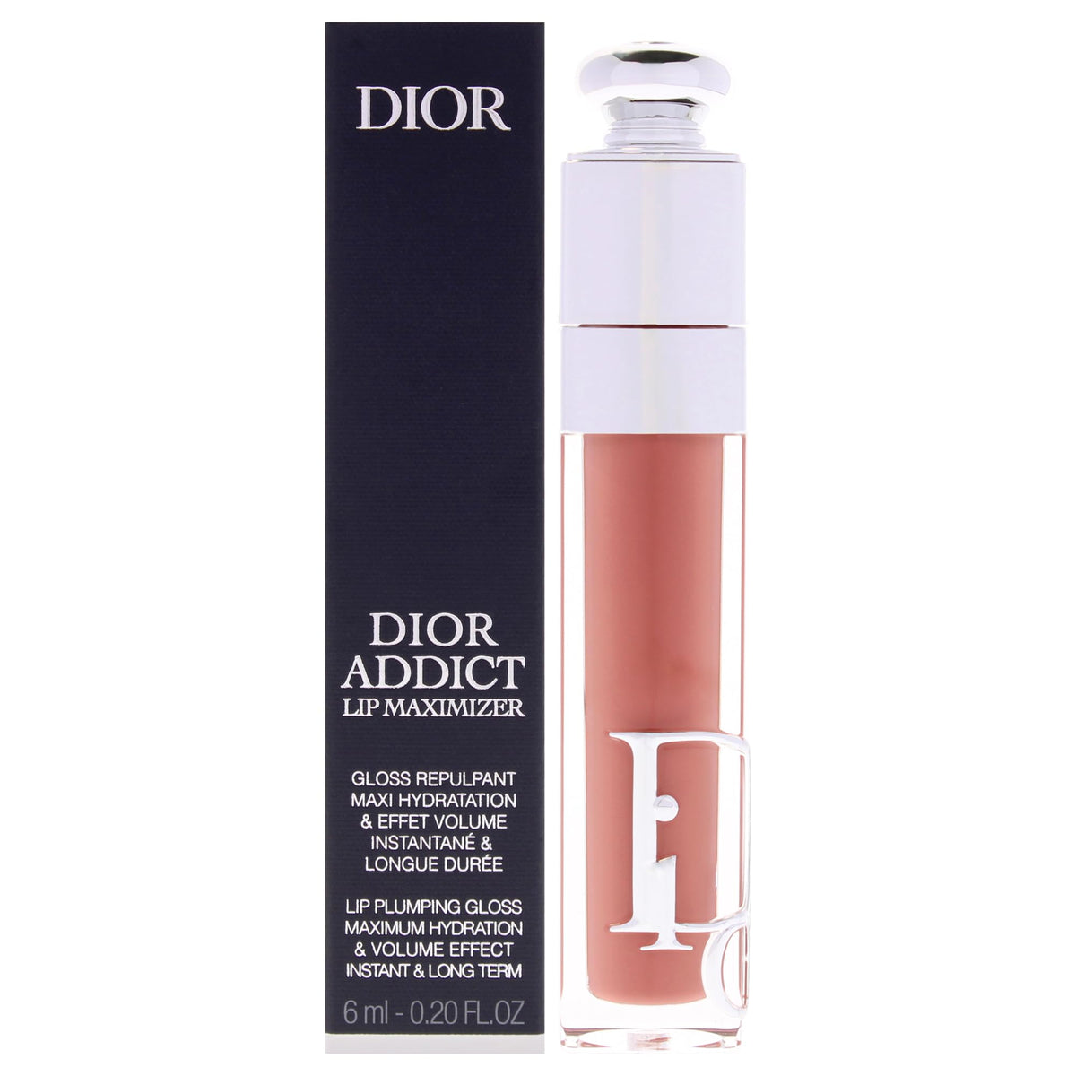 Dior Addict Lip Maximizer 038 Rose Nude front view