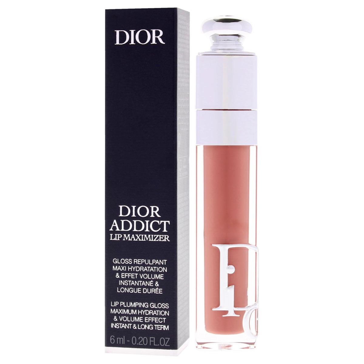 Dior Addict Lip Maximizer 038 Rose Nude swatch on skin