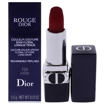 Dior Rouge Velvet Lipstick 720 Icone front view