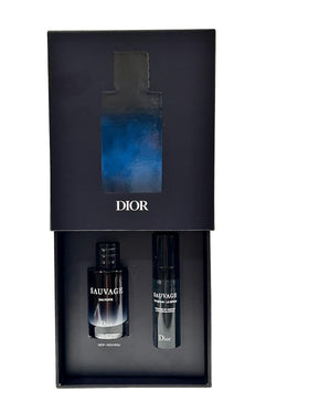 Dior Sauvage Eau Forte Mini Perfume and Serum Set 10ML front view