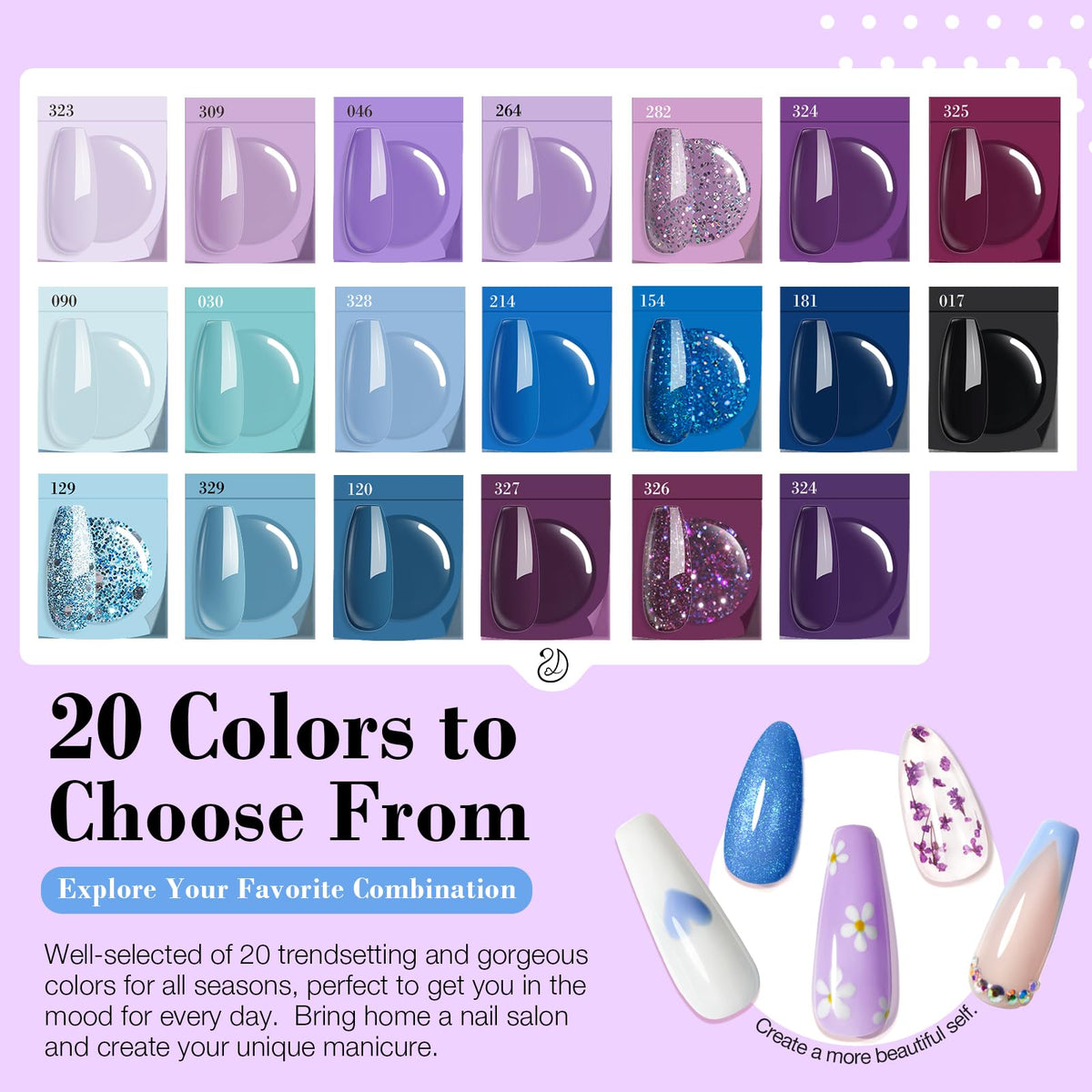 Dipping powder recycling tray from AZUREBEAUTY kit