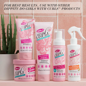 Dippity Do Girls With Curls Light Hold Gelee Duo in lifestyle setting