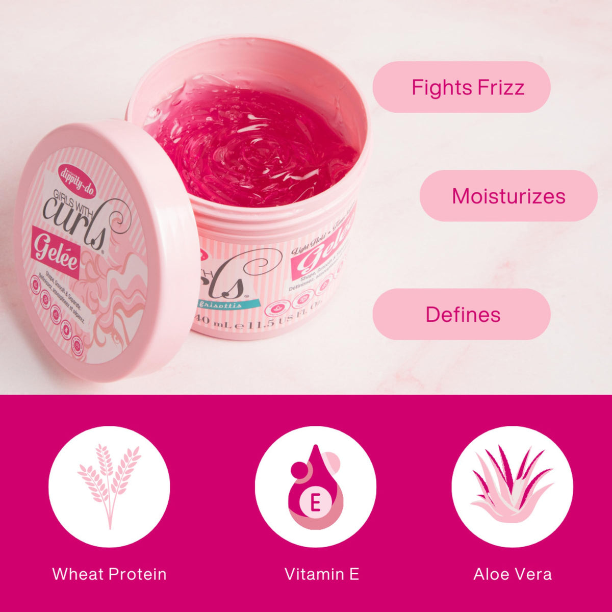 Dippity Do Girls With Curls Light Hold Gelee Duo packaging