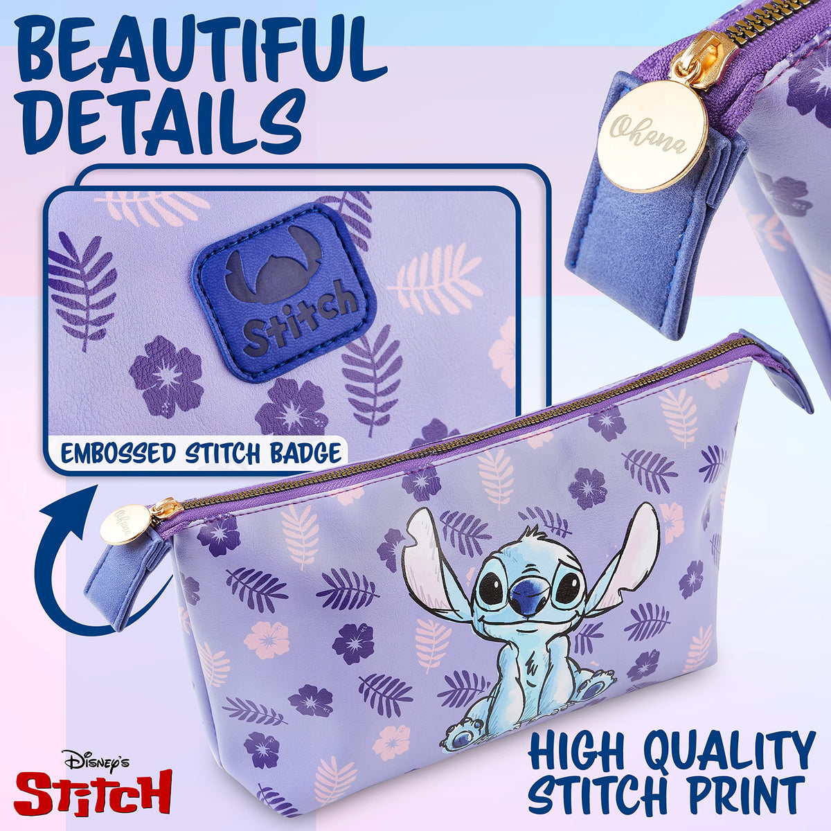 Disney Toiletry Bag displayed on a bathroom counter