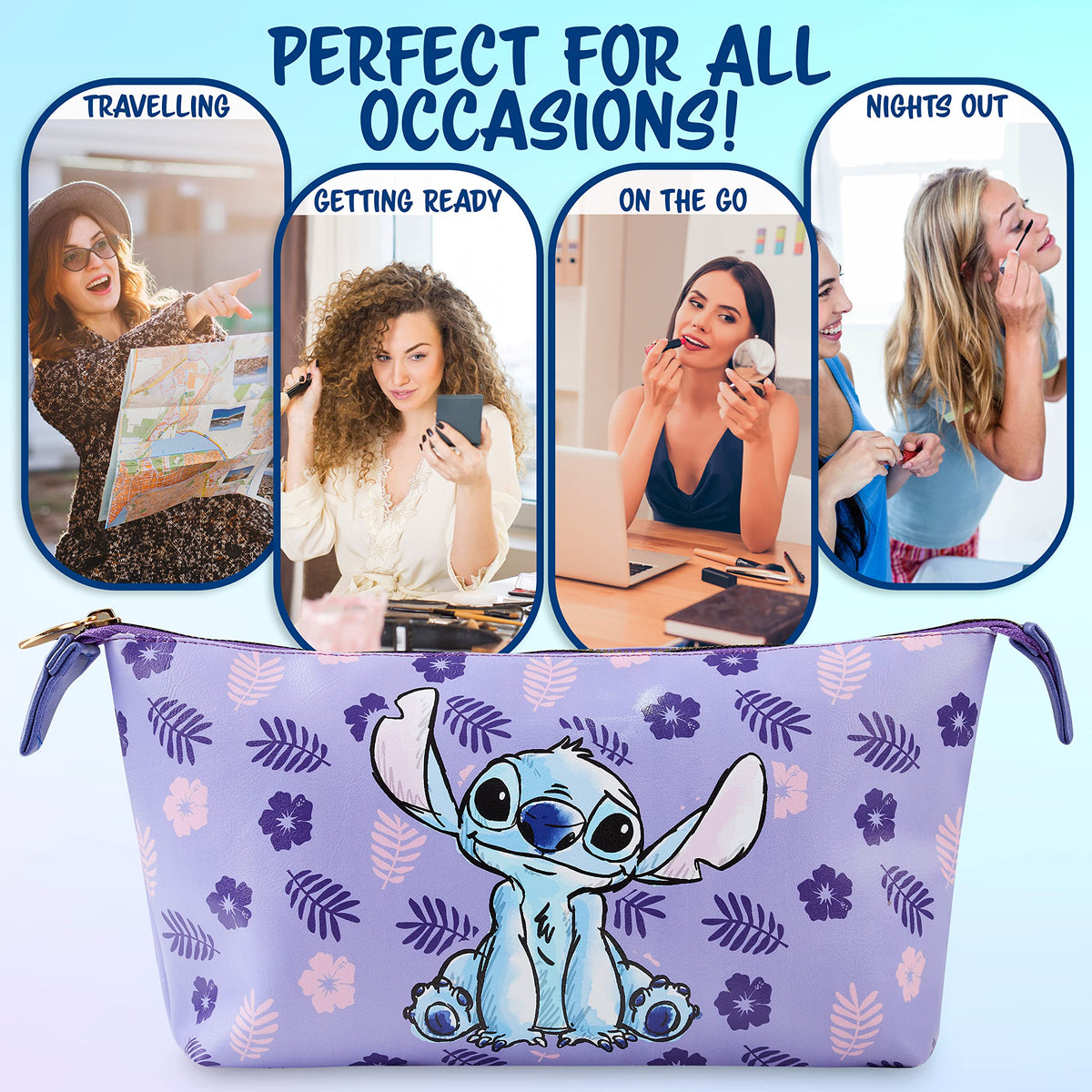 Disney Toiletry Bag in a suitcase for travel