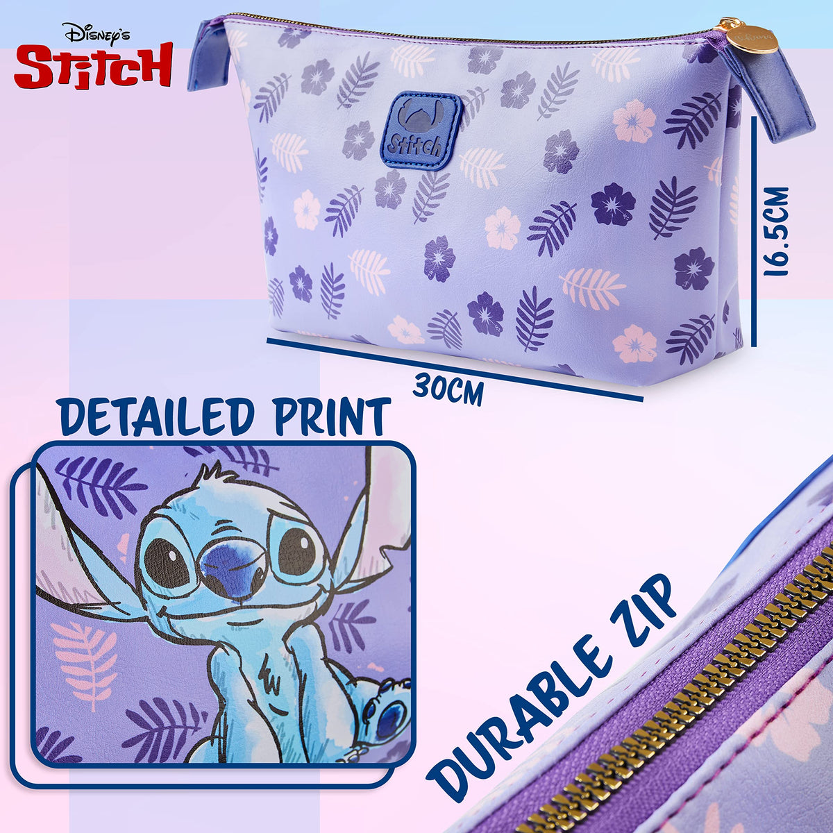Disney Toiletry Bag with Stitch character design