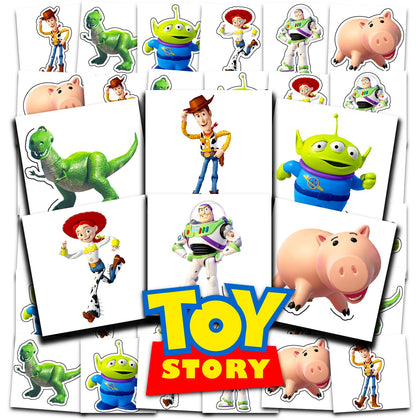 Disney Toy Story temporary tattoos featuring Woody and Buzz Lightyear