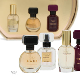 Display of all six mini Eau de Parfums from Victoria's Secret