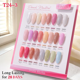 Display of Double Rhythm gel nail polish set with accessories