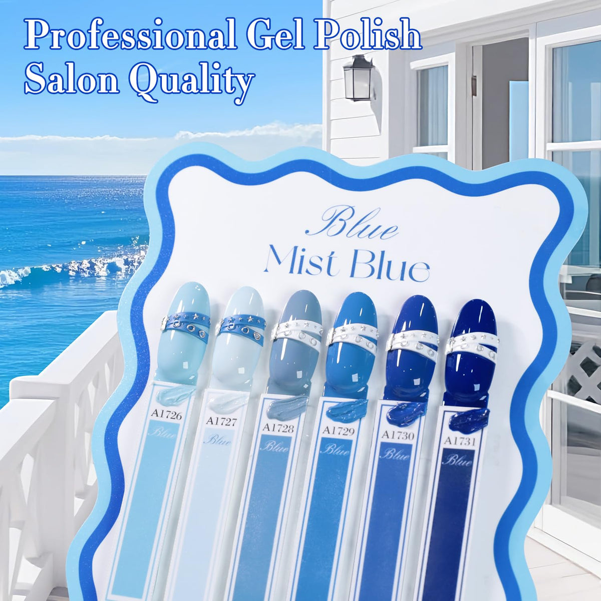 Display of Double Rhythm Gel Polish Set with various colours