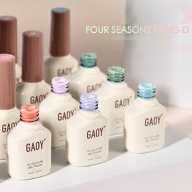 Display of GAOY Gel Nail Polish Set with base coat
