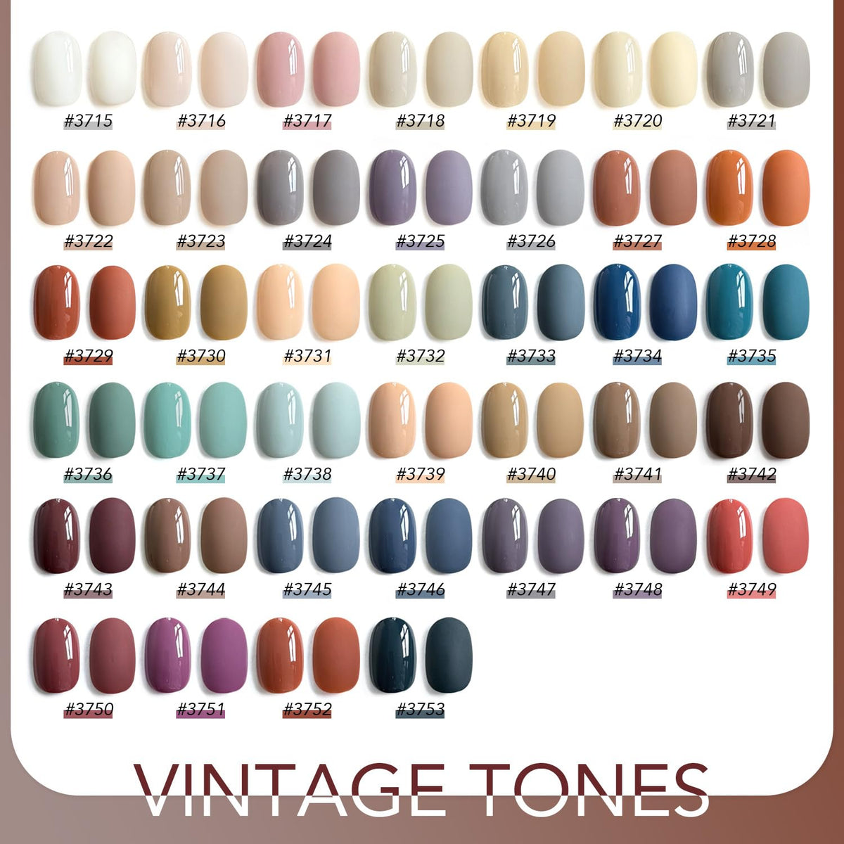 Display of GAOY gel nail polish set with packaging