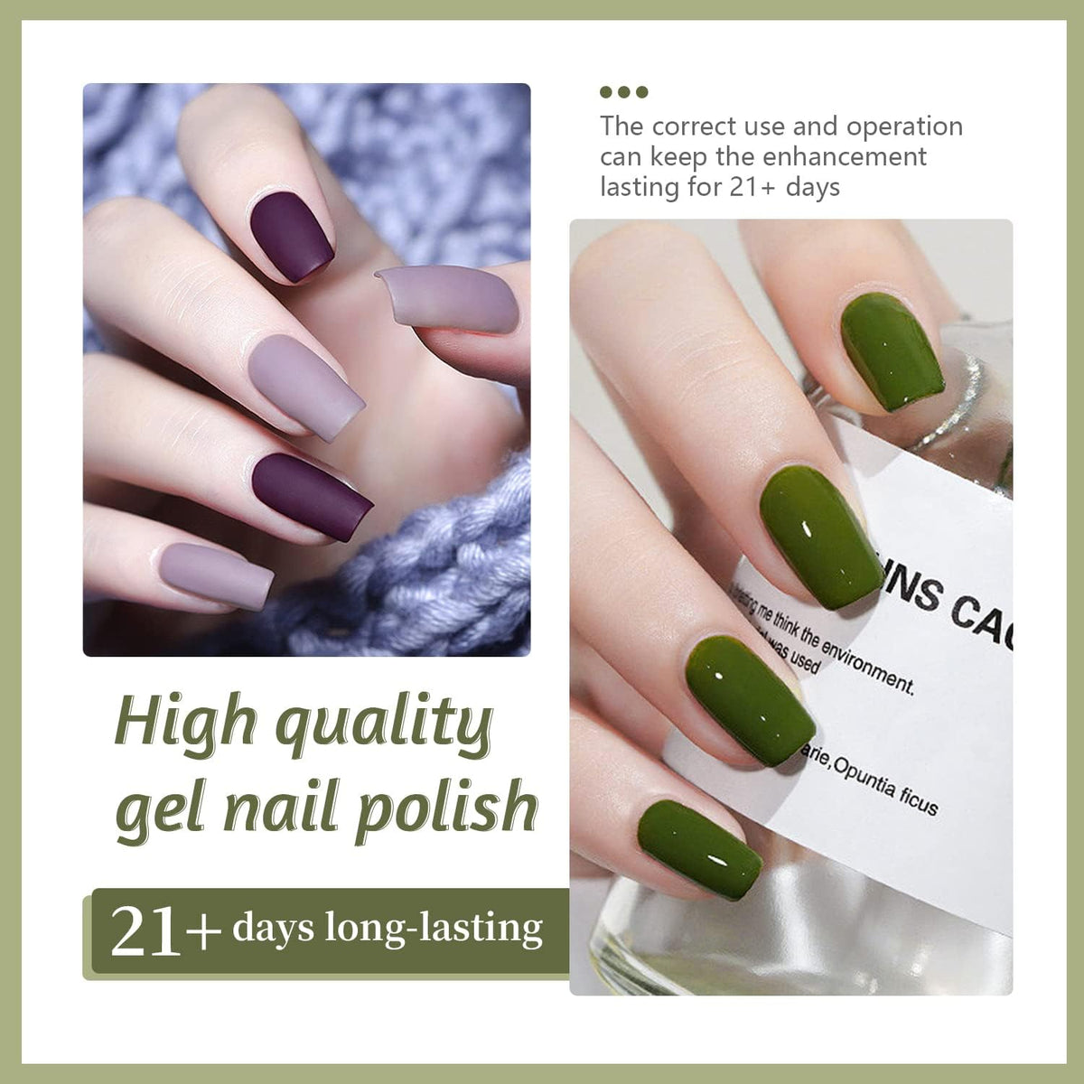 Display of JODSONE nail polish base and top coats