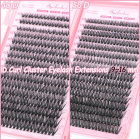 Display of OLLAVO Lash Clusters Kit packaging