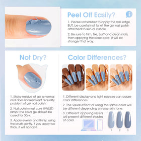 Display of ROSALIND Gel Nail Polish Set with all components
