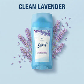 Display of Secret Antiperspirant Deodorant against a floral background
