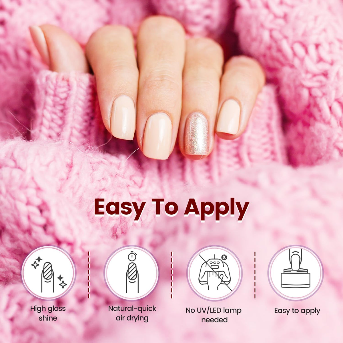 Display of various colours from OpenLive Dip Powder Nail Kit