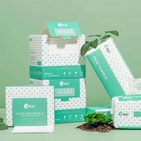 Ditoi Face Towels XXL showing eco-friendly packaging
