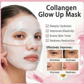 DiuGouNi Collagen Face Mask being applied on a model