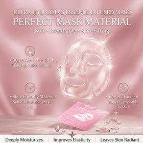 DiuGouNi Collagen Face Mask with a glowing skin effect
