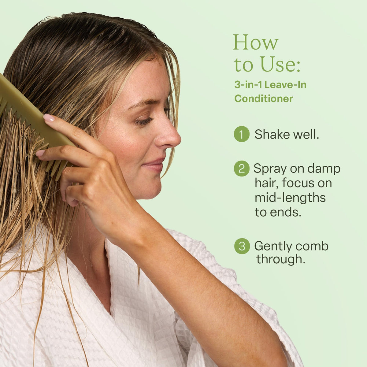 Divi 3-in-1 Leave-In Conditioner lifestyle scene in bathroom