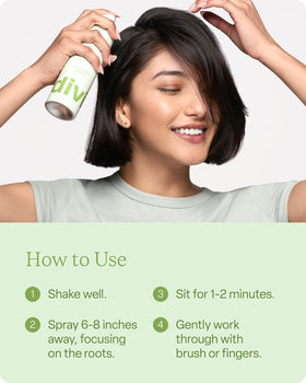 divi Dry Shampoo bottle back view