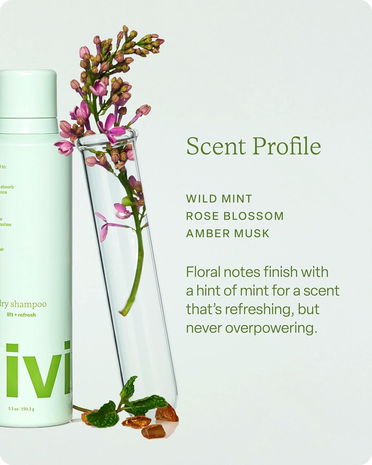 divi Dry Shampoo in use on hair