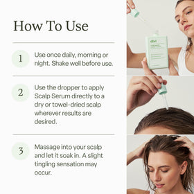 divi Scalp Serum 30ml with ingredients list