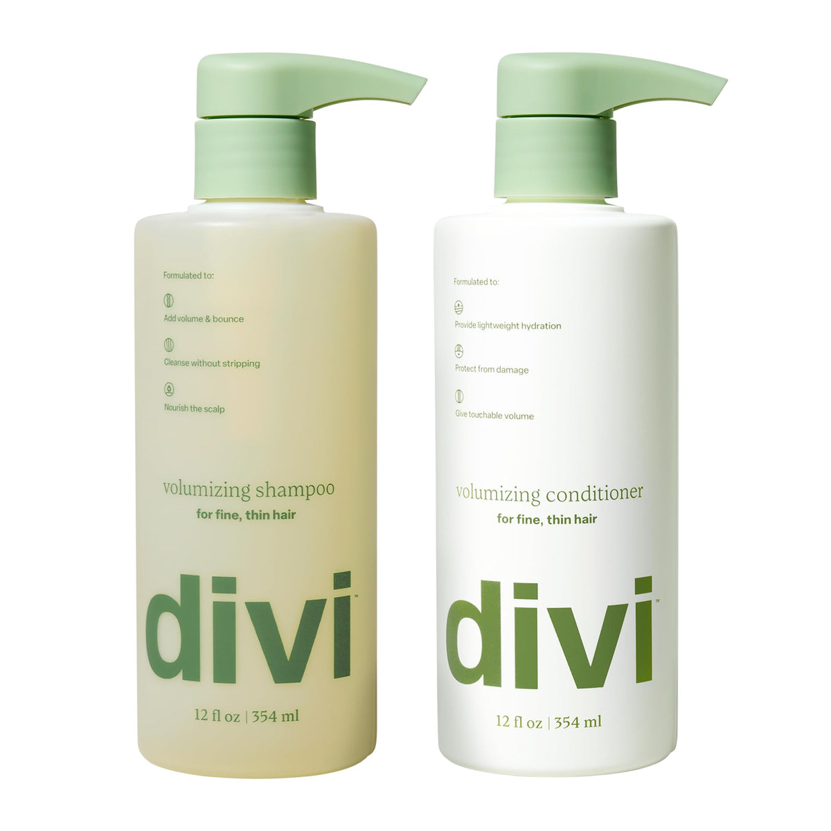 divi Volumizing Shampoo & Conditioner Set 34 fl oz front view