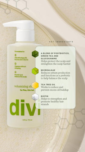 divi Volumizing Shampoo texture close-up