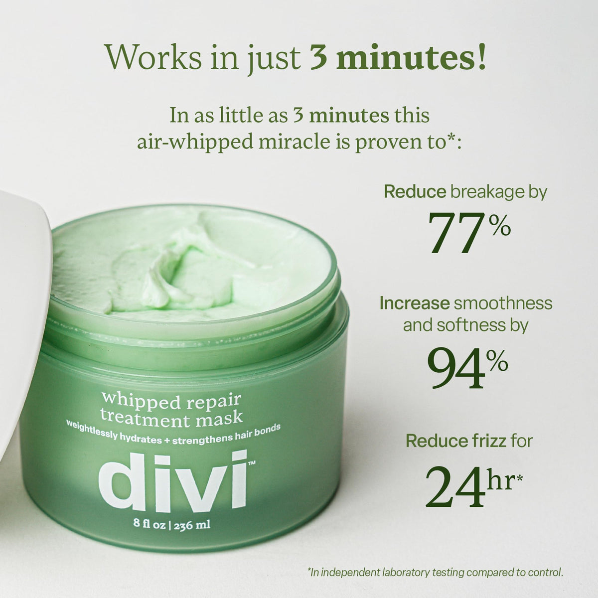 Divi Whipped Repair Mask texture close-up