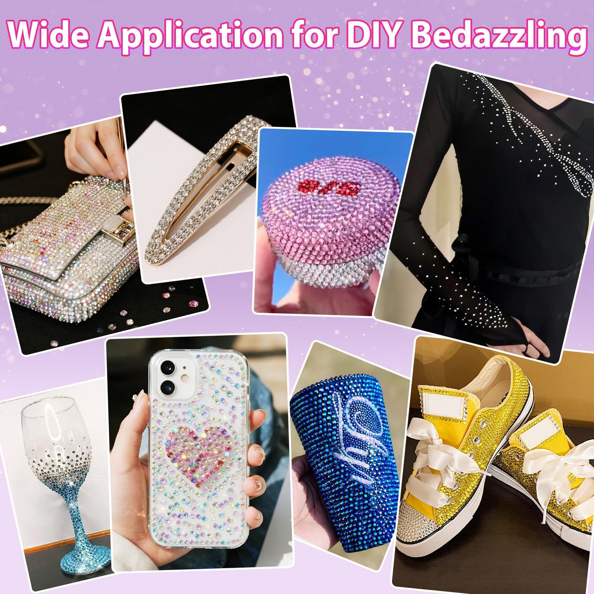 DIY decoration with EGKamh rhinestones on a costume