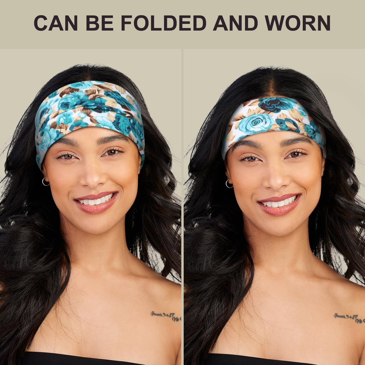 DiyJibb headband showing soft stretchy fabric close-up