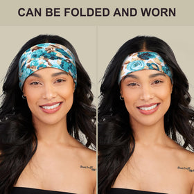 DiyJibb headband showing soft stretchy fabric close-up