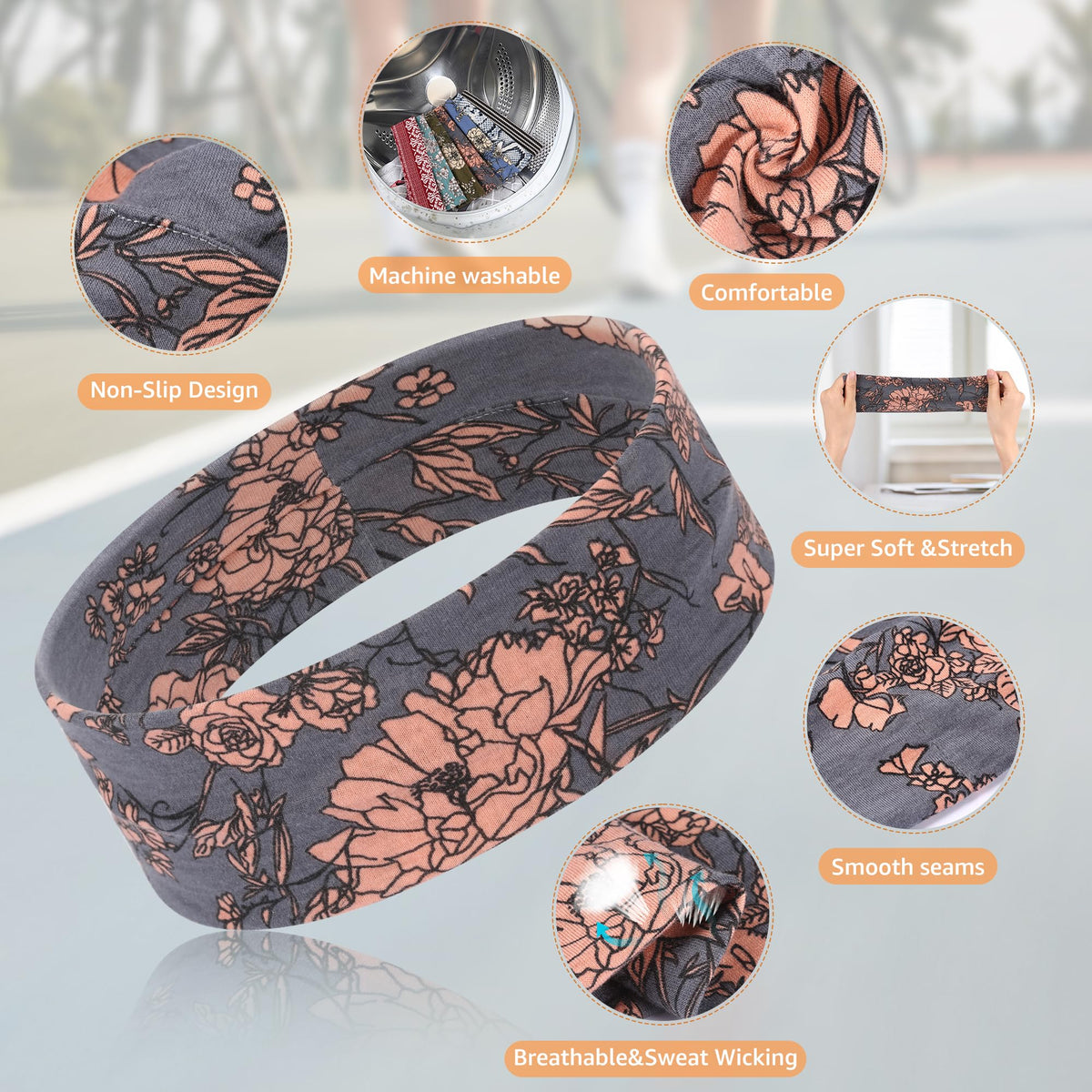 DiyJibb headbands displayed in a variety of colours
