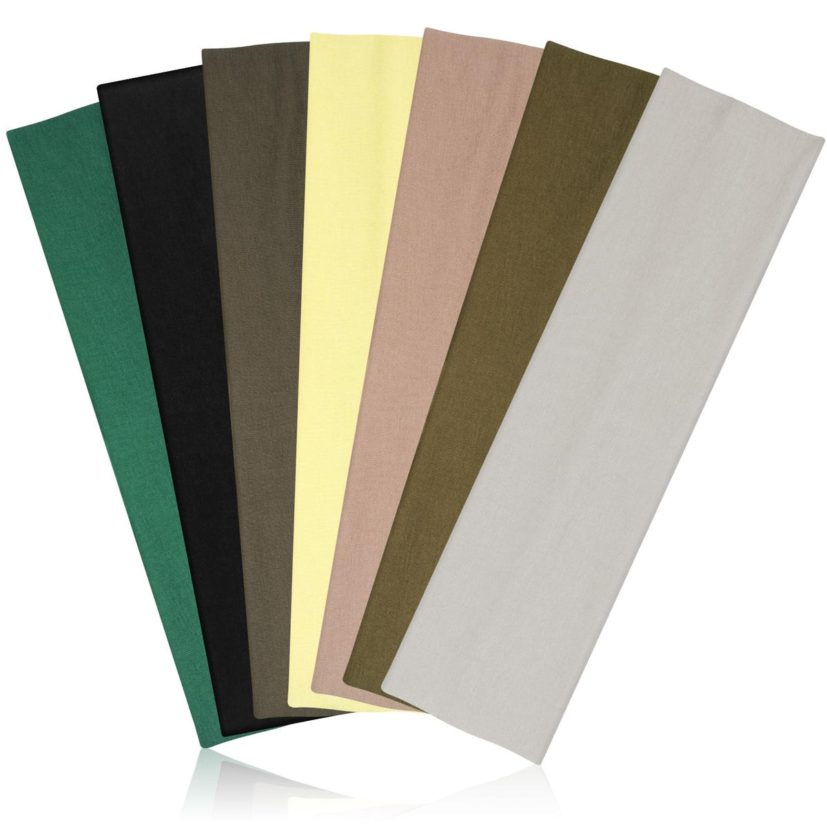 DiyJibb headbands for women 7pcs assorted colours front view