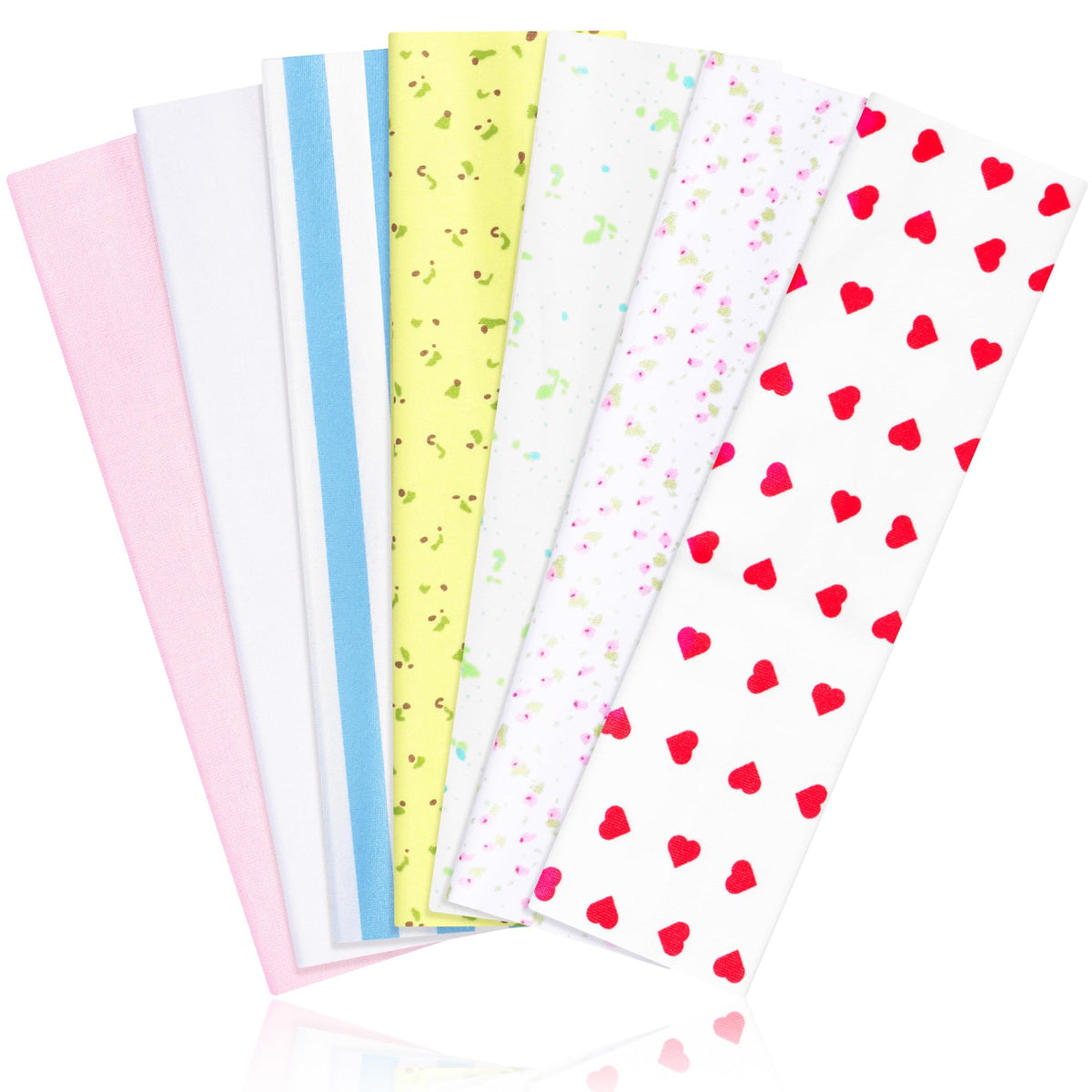 DiyJibb Wide Headband Set 7 pack in assorted colours front view