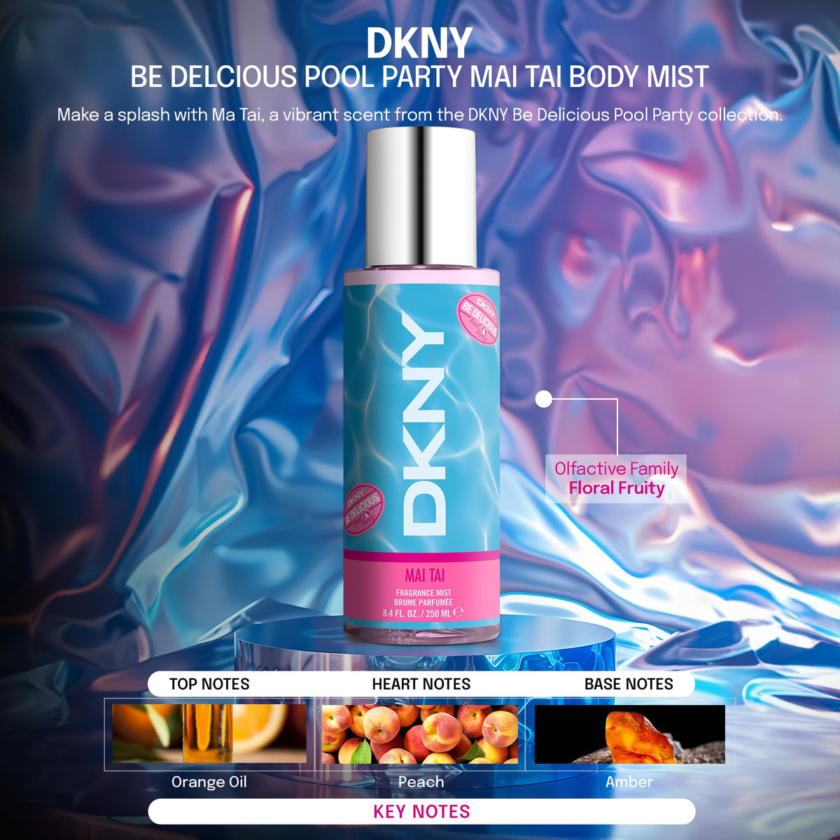 DKNY Be Delicious Pool Party Fragrance Mist Mai Tai packaging