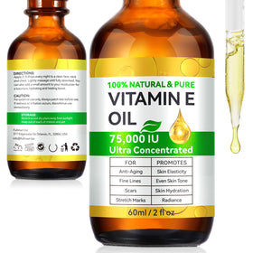 DLOMFVFQ Vitamin E Oil 75,000 IU front view bottle