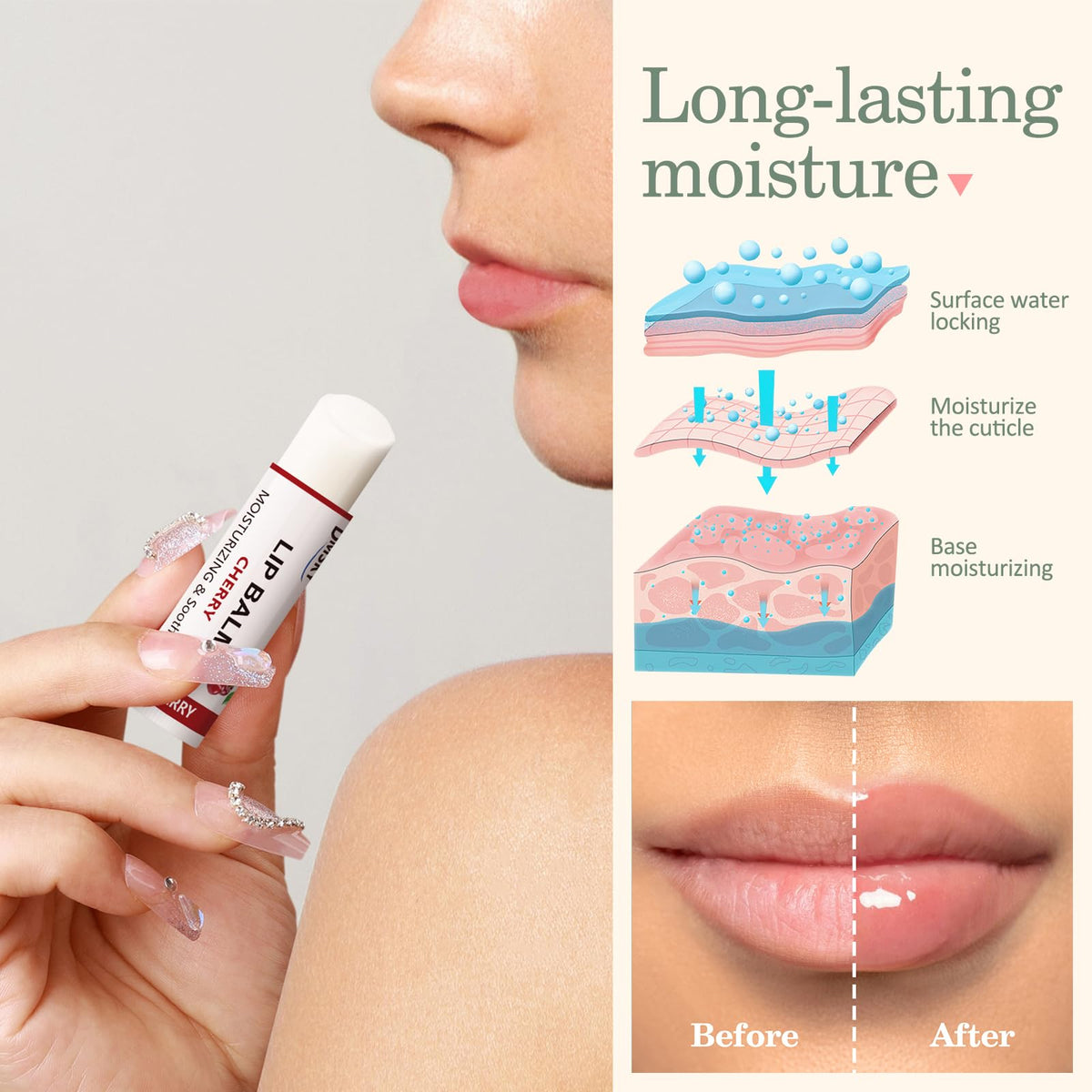 Dmsky Fruit Lip Balm Mint flavour stick