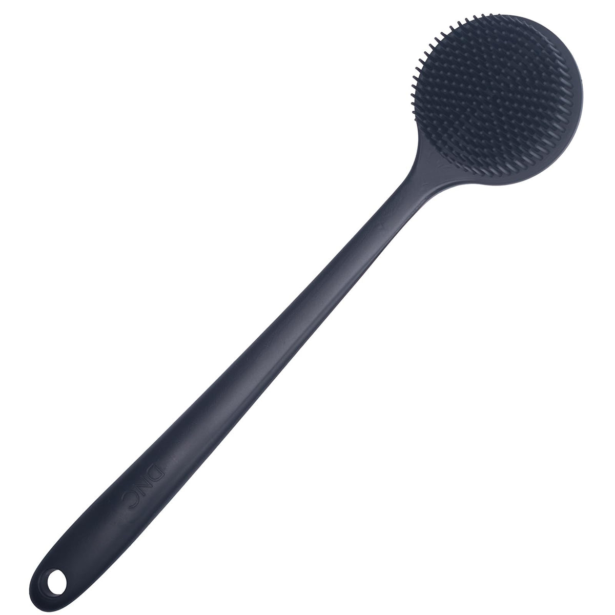 DNC Back Scrubber black silicone body brush front view