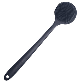 DNC Back Scrubber black silicone body brush front view