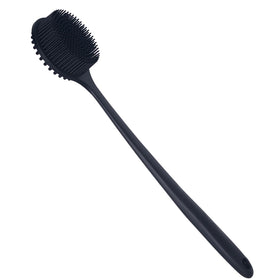 DNC Back Scrubber black silicone body brush side view