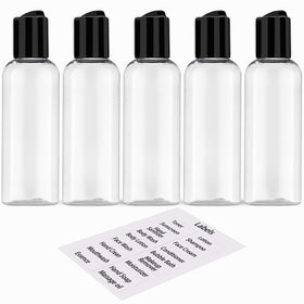 DNSEN Travel Bottles 5 Pack front view with labels