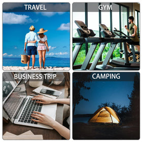 DNSEN Travel Bottles 5 Pack with waterproof labels