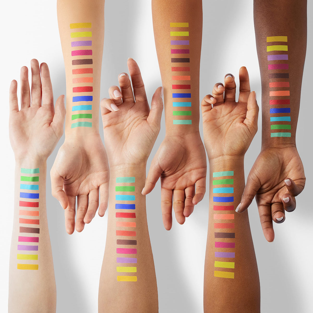 docolor 54 Colours Gemstone Eyeshadow Palette matte and shimmer colours