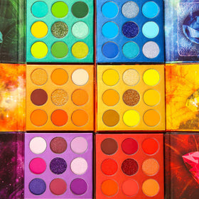 docolor 54 Colours Gemstone Eyeshadow Palette open showing colours