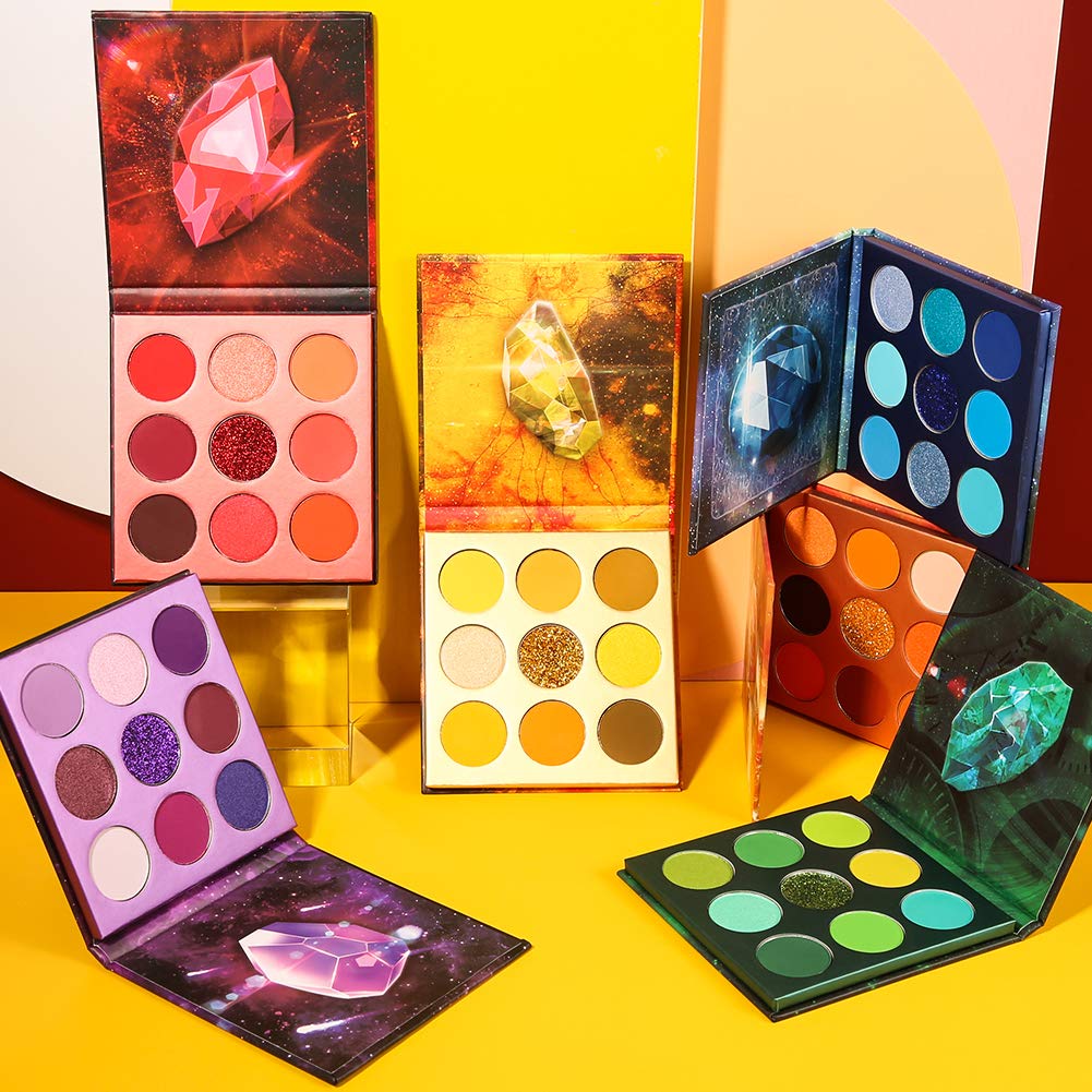 docolor 54 Colours Gemstone Eyeshadow Palette with vibrant shades
