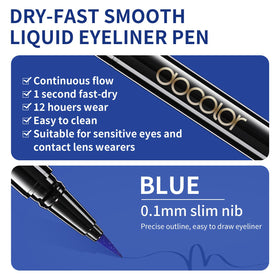 docolor blue eyeliner swatch on skin