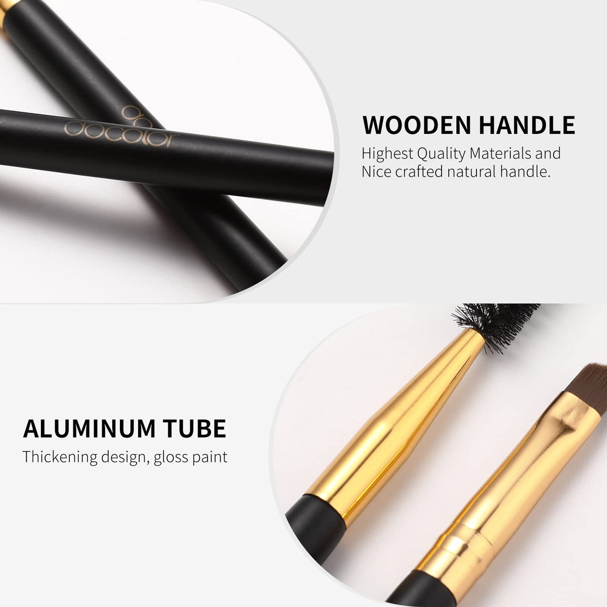 Docolor Eyebrow Brush Duo being used for eyebrow shaping